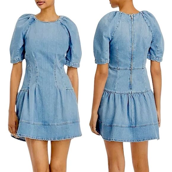 Jonathan Simkhai Holland Denim Mini Dress - Picture 11 of 16